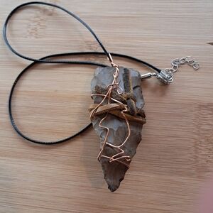 Artisan Wire Wrapped Stone Necklace